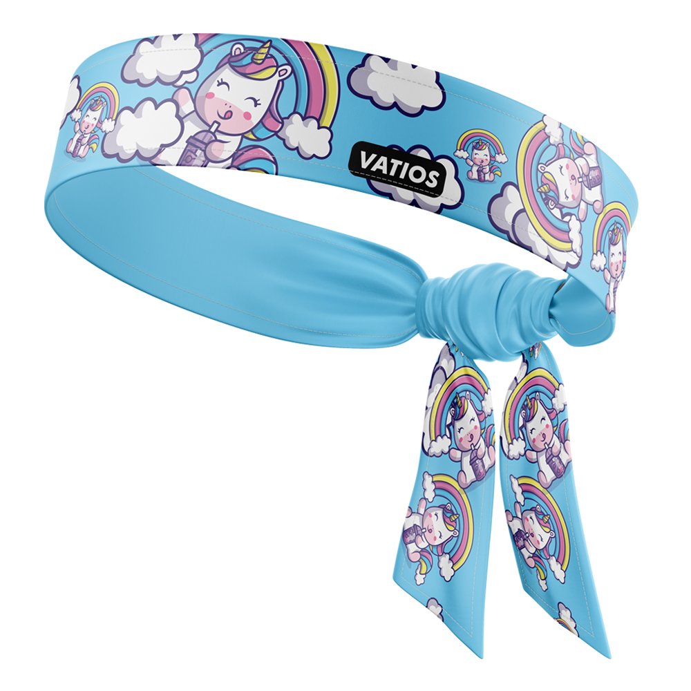 Unicorn Rainbow - Denim Headband