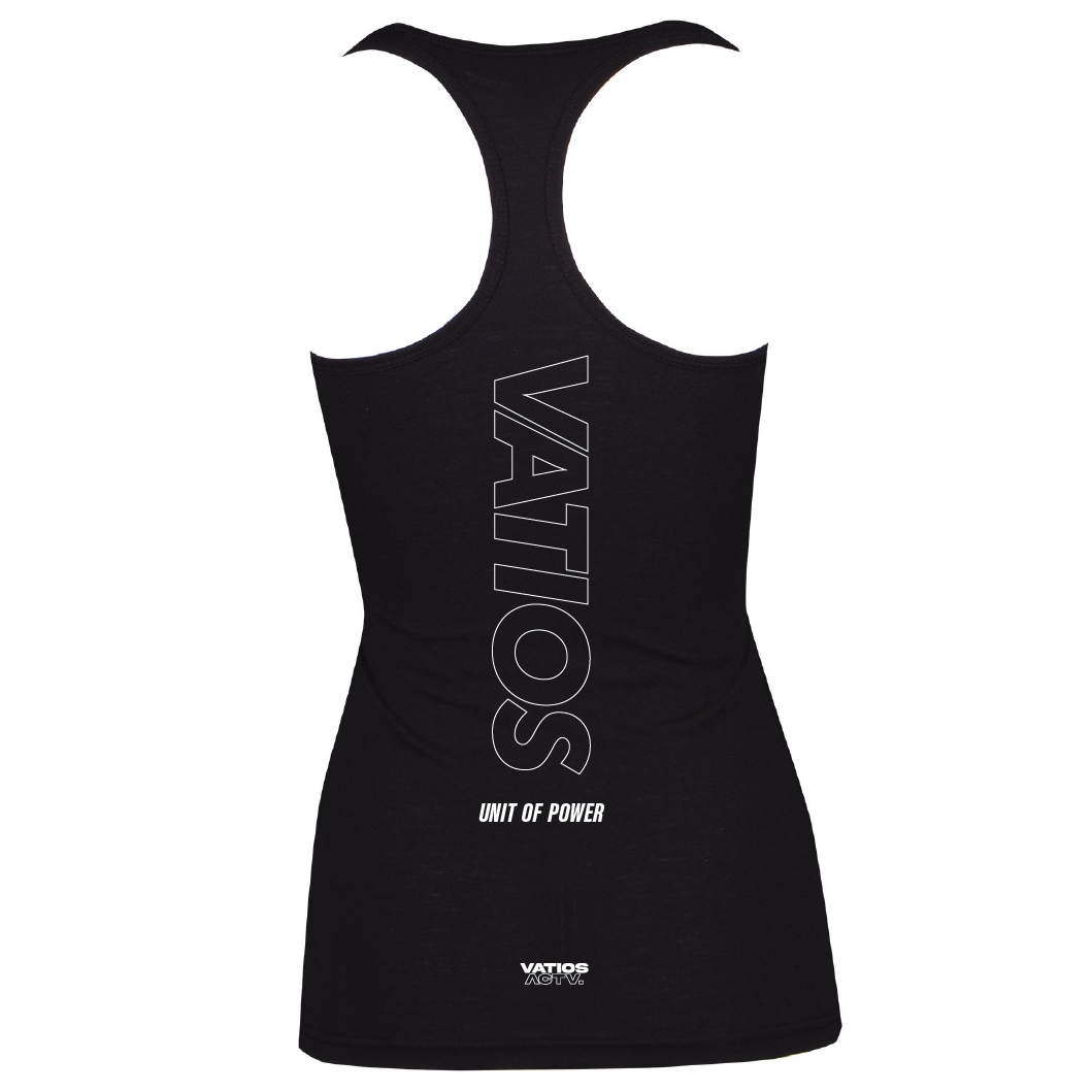 Vatios Active Athletic T Back Womens - Black