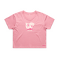 Womens Hybrid Gal Crop Tee - Black