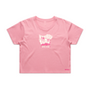 Womens Hybrid Gal Crop Tee - Rose Pink