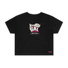 Womens Hybrid Gal Crop Tee - Black