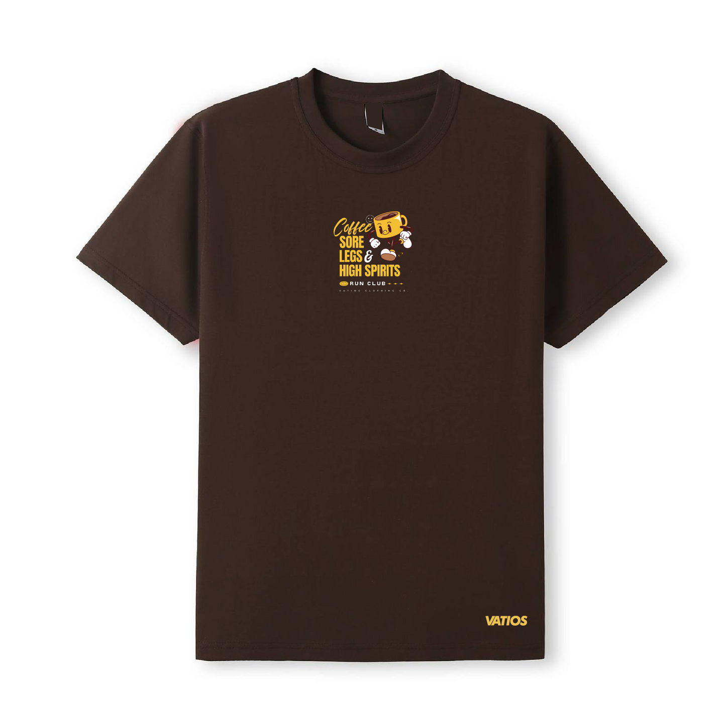 Unisex Coffee Sore Legs High Spirits Cotton Tee