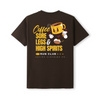 Unisex Coffee Sore Legs High Spirits Cotton Tee