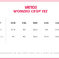 Womens Hybrid Gal Crop Tee - Black